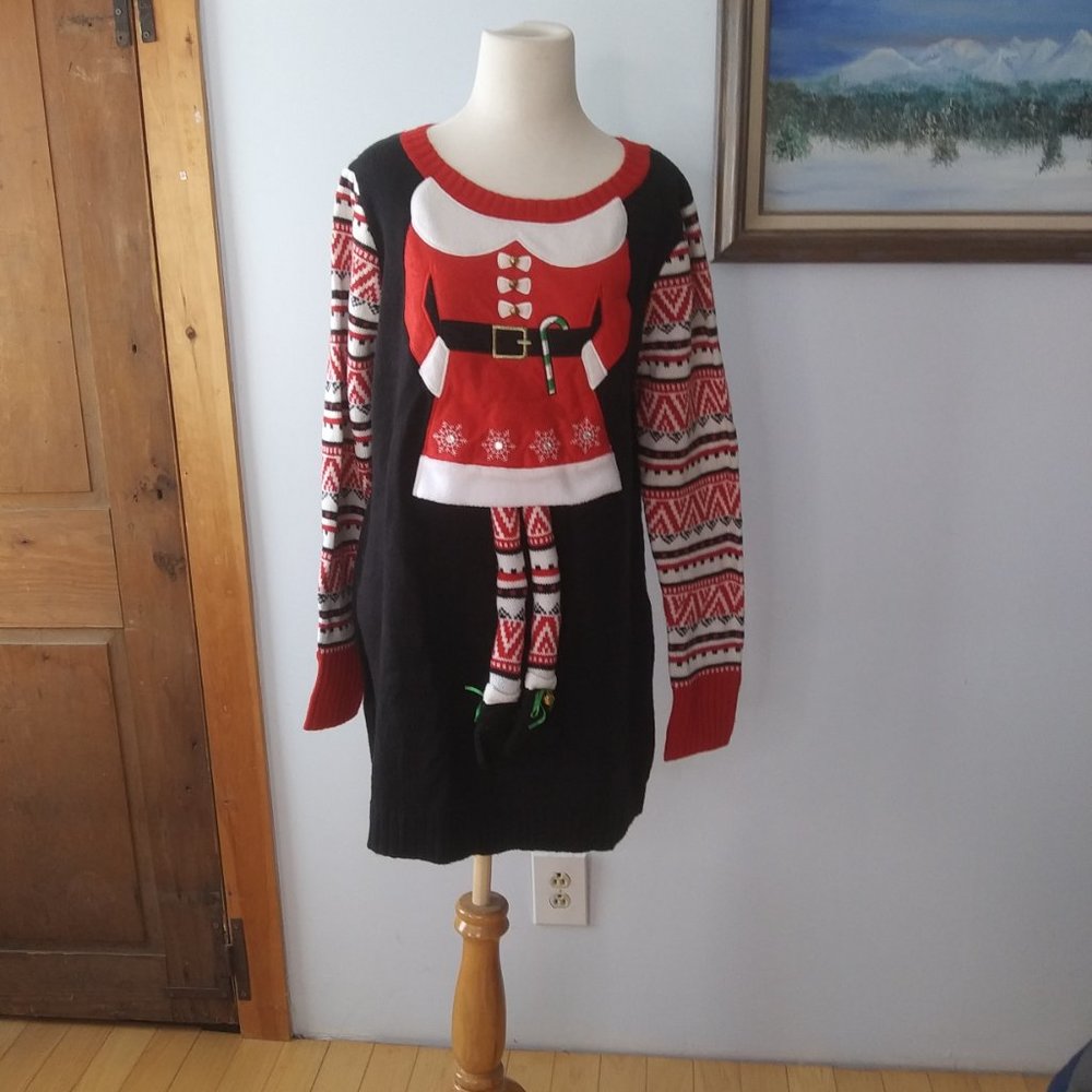 Ugly Christmas Sweater More Cute Then Ugly Elf